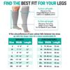 Zeta Wear Open-Toe Compression Socks for Thick Calves, Black, 3XL, 15–19 mmHg view 2