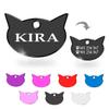 Ibera Gifts - Personalized Cat Head Tag with Engraving for Small to Large Cats view 1
