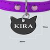 Ibera Gifts - Personalized Cat Head Tag with Engraving for Small to Large Cats view 3