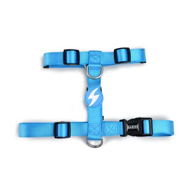 DASHI Solid Sky Blue Back Harness, Small
