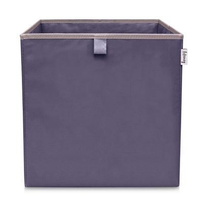 LIFENEY Solid Anthracite Storage Box, 33 x 33 x 33 cm