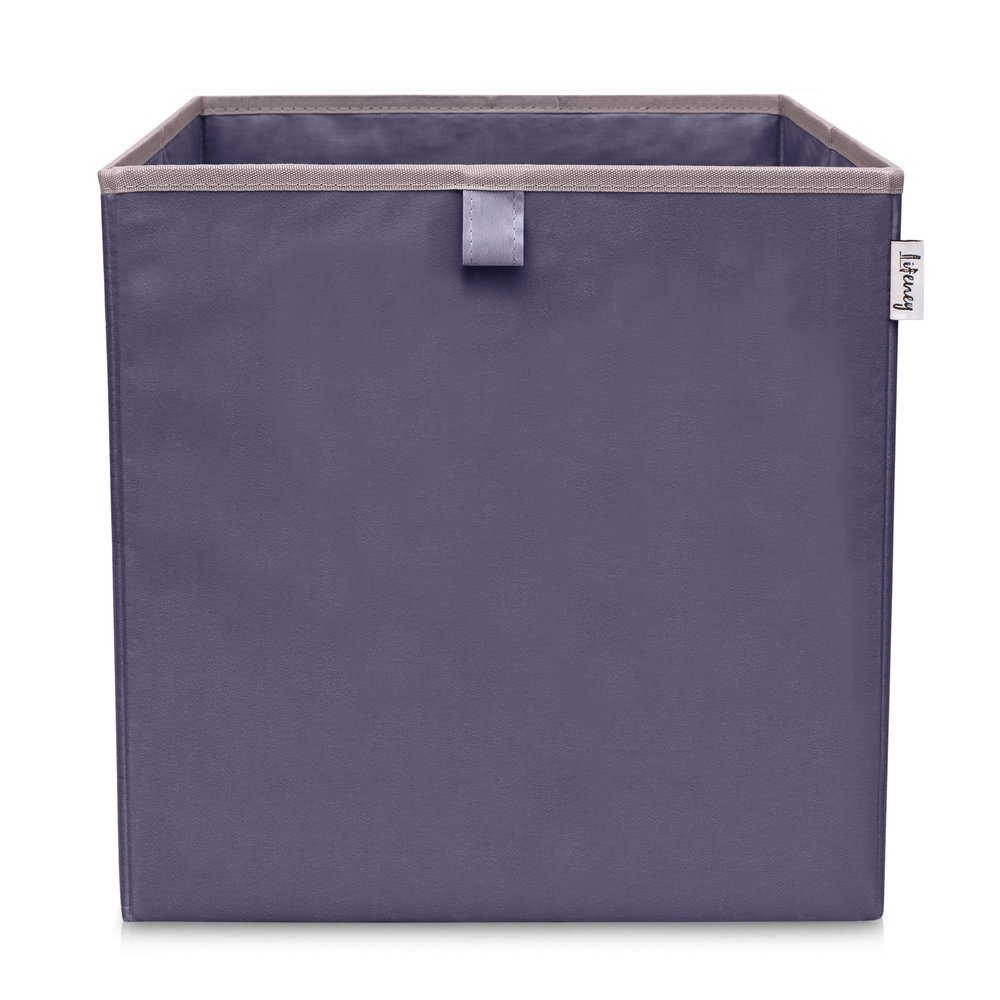 LIFENEY Solid Anthracite Storage Box, 33 x 33 x 33 cm