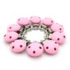10 Premium Wooden Pacifier Clips, Pink view 1