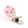 10 Premium Wooden Pacifier Clips, Pink view 3