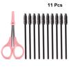 Lurrose 11-Piece Stainless Steel Eyelash and Eyebrow Tool Set view 2