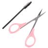 Lurrose 11-Piece Stainless Steel Eyelash and Eyebrow Tool Set view 3