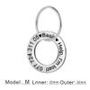 LYL Stainless Steel Dog Tag with Deep Engraving (Silver, M) view 2
