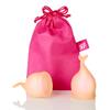 Satisfyer Feel Secure Menstrual Cup 2 Pack | Reusable & Sustainable Menstrual Cups, 15 & 20 ml | Easy Cleaning & Comfortable | Durable Medical Silicone: Orange view 3