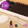 FANDAMEI 100 x 2 mL Amber Empty Glass Bottles with Orifice Reducers view 2