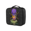 Purple Skull Art Makeup Bag with Adjustable Dividers view 2