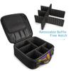 Purple Skull Art Makeup Bag with Adjustable Dividers view 3