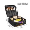 Purple Skull Art Makeup Bag with Adjustable Dividers view 4