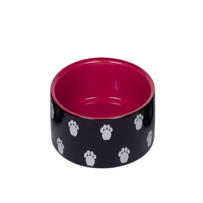 Nobby Ceramic Bowl Pata, Black/Red 12 x 4.5 cm, 0.25 l