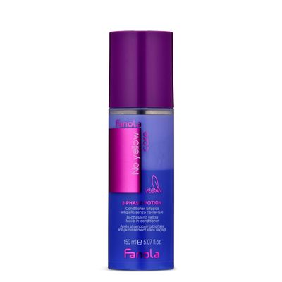 Fanola No Yellow Care 2-Phase Potion Bi-Phase Leave-In Conditioner, 150 ml