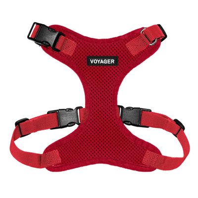 Best Pet Supplies Voyager Step-In Lock Pet Harness, All-Weather Mesh, Adjustable, Cats and Dogs, Red, XL