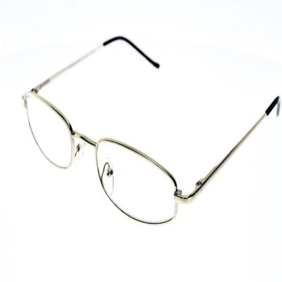 BENTE Classic Metal Reading Glasses with Spring Hinges, Gold, +1.00 D