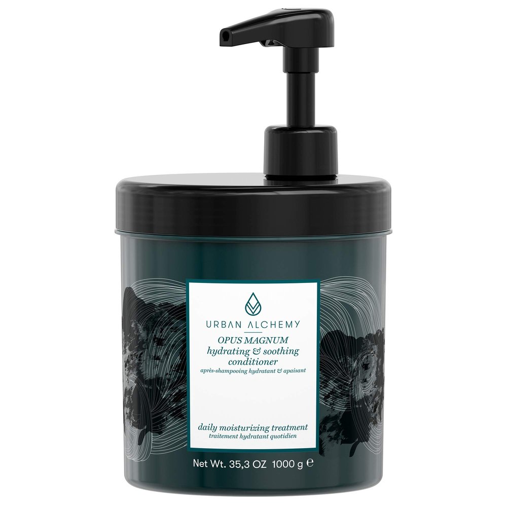 URBAN ALCHEMY Opus Magnum Hydrating & Soothing Conditioner 1 L | Intensive care for soft, smooth hair