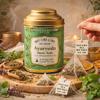 Sancha Tea Boutique Ayurveda Tulsi Tea, 25 Pyramid Tea Bags, Rama + Shyama + Vana Tulsi Blend view 2