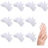 10 Pairs Moisturizing White Cotton Gloves for Dry, Sensitive Hands view 1