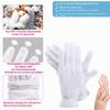 10 Pairs Moisturizing White Cotton Gloves for Dry, Sensitive Hands view 3