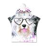 Chickwin Chickw1 Hooded Bath Poncho Towel for Kids, White Dog, 60 x 80 cm view 1