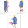 Chickwin Chickw1 Hooded Bath Poncho Towel for Kids, White Dog, 60 x 80 cm view 3