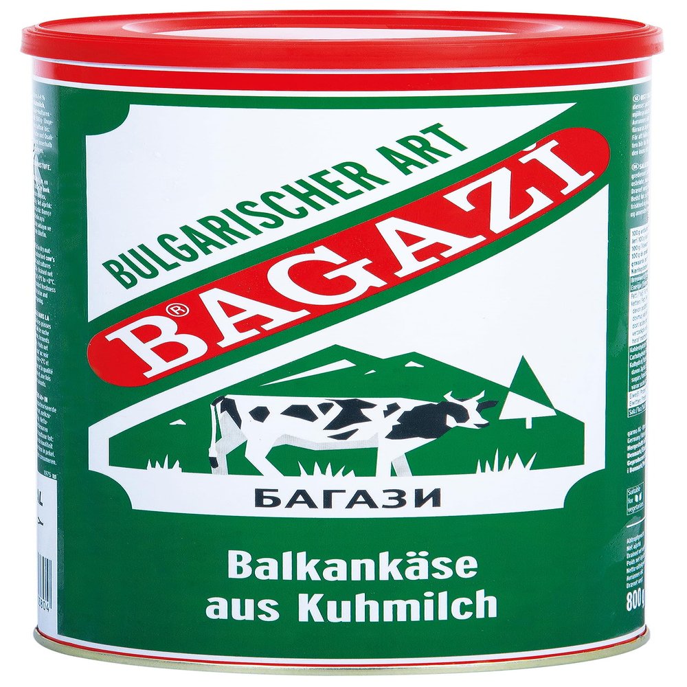 Bagazi Bulgarian-Style Cow Cheese in Brine, 2 x 800 g
