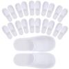 Tbestmax 24 Pairs Disposable Spa Slippers, Closed-Toe, White view 1