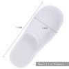 Tbestmax 24 Pairs Disposable Spa Slippers, Closed-Toe, White view 3