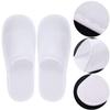 Tbestmax 24 Pairs Disposable Spa Slippers, Closed-Toe, White view 4