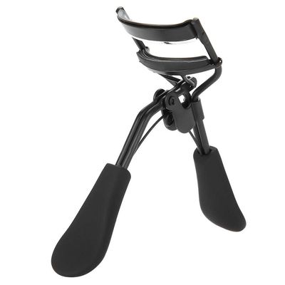 Eyelash Curler with Non-Slip Silicone Ring and Pad, Black