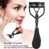 Eyelash Curler with Non-Slip Silicone Ring and Pad, Black view 2