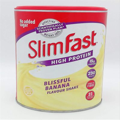 SlimFast High Protein Meal Replacement Shake, Summer Banana, 365 g – Use SlimFast Magic to Lose Weight, Feel Energized, and Take Control of Your Life