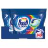 Dash Pods Laundry Detergent, 140 Washes (2 x 70), Color Care, Maxi Size, Effective at Low Temperatures view 1