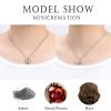 Always in My Heart Ash Urn Necklace, Stainless Steel Memorial Pendant view 4