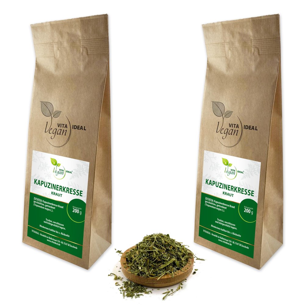 VITA IDEAL Vegan Nasturtium Herb Tea, 2 x 200 g