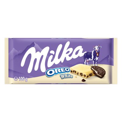Milka OREO White Chocolate Bar, 100 g