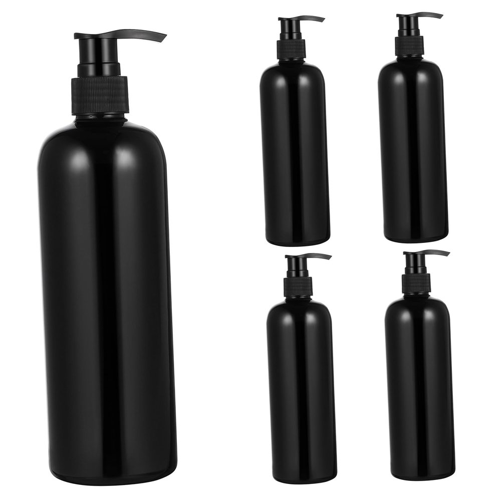 Minkissy 5-Piece 500 mL Empty Plastic Pump Bottle Set