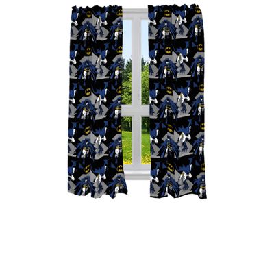 Franco Batman Window Curtains for Kids' Room, 208.3 x 160 cm