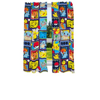 Franco Pokémon Window Curtains for Kids’ Room, 208.3 x 160 cm