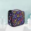 Pink and Purple Skull Hanging Toiletry Bag view 1