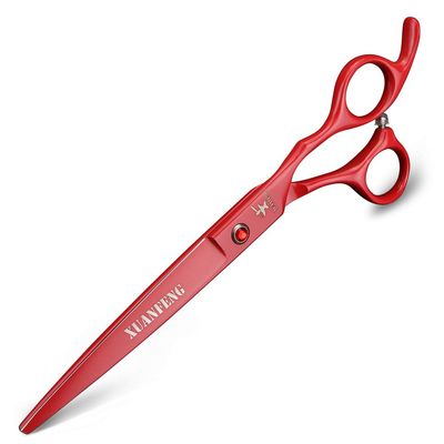 XUANFENG Black 7-Inch Professional Salon Hairdressing Scissors Set, Japan 440C Imported Cutting and Thinning Scissors