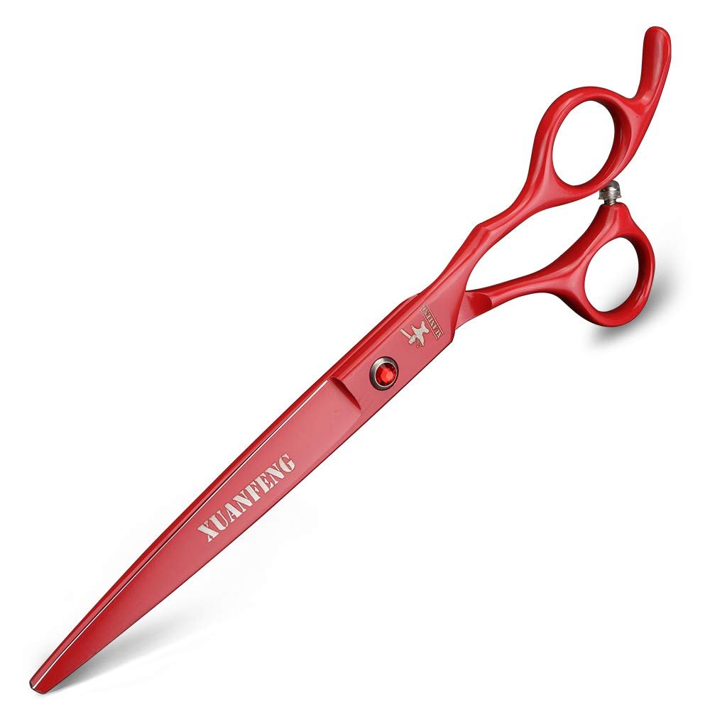 XUANFENG Black 7-Inch Professional Salon Hairdressing Scissors Set, Japan 440C Imported Cutting and Thinning Scissors