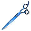 XUANFENG Black 7-Inch Professional Hairdressing Scissor Set, Japanese 440C Cutting and Thinning Shears, 20% Thinning, Blue view 2