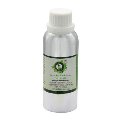 Sea Buckthorn Oil | Hippophae rhamnoides | Sea Buckthorn Seed Oil | For Hair | For Massage | 100% Pure and Natural | Cold-Pressed | 1,250 ml | 42 Ounces | By R V Essential