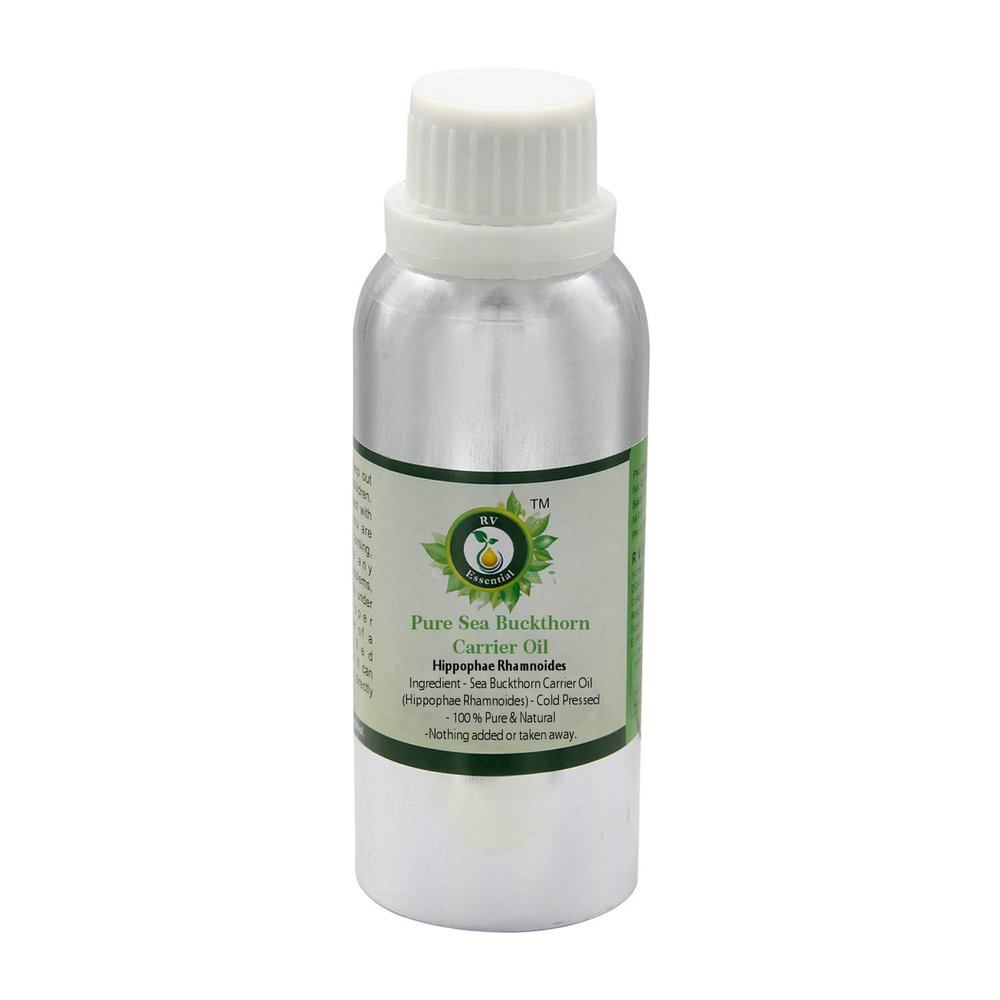 Sea Buckthorn Oil | Hippophae rhamnoides | Sea Buckthorn Seed Oil | For Hair | For Massage | 100% Pure and Natural | Cold-Pressed | 1,250 ml | 42 Ounces | By R V Essential