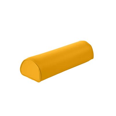 Pader Medi Tech Three-Quarter Knee Roll, Polyether Foam, Faux Leather Cover, 50 x 15 x 11 cm, Saffron