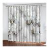 Daesar White Floral Blackout Curtains, 2-Piece Set, 214 x 274 cm view 1