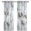 Daesar White Floral Blackout Curtains, 2-Piece Set, 214 x 274 cm view 3