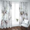Daesar White Floral Blackout Curtains, 2-Piece Set, 214 x 274 cm view 4